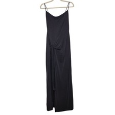 y2k Tie Waist Maxi Dress Cami Tank Slit Beach Coastal Going Out Summer Medium