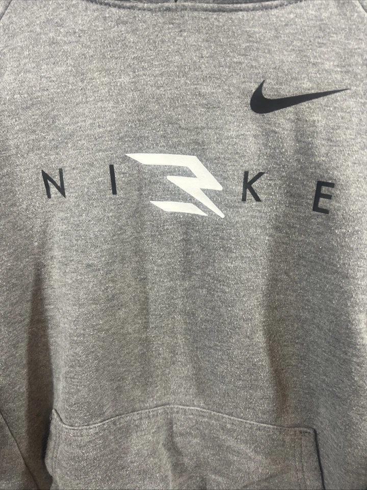 Nike Hoodie Youth XL Gray 3Brand Russell Wilson Swoosh Pullover Sweatshirt Boy M - Image 2 of 4
