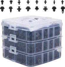 620 Pcs Car Retainer Clips Plastic Fasteners Kit Fender Rivet Clips 16 Most Popu
