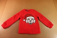 Miss Chievous Girls Medium 7-8 Red Sherling Sequin Dalmation Sweatshirt NWT