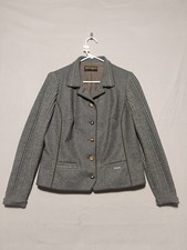 Geiger Tyrol Jacket Womens 44 Wool Austrian Blazer Knit Sleeve Button Up Coat