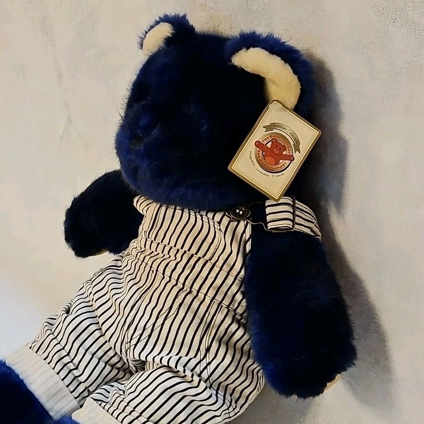 Mono de peluche azul de felpa Bear Factory 2001 de colección sentado 16" Foto 2 de 4