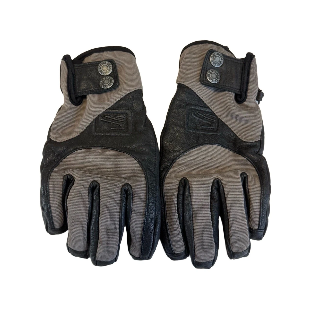 Scott Motorcycle Gloves Black Medium 8.5 Genuine Leather Biker Cycling Outdoor