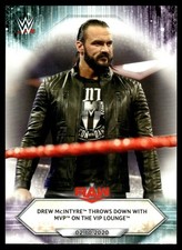 2021 TOPPS WWE DREW MCINTYRE THROWS DOWN WITH MVP ON THE VIP LOUNGE #16 4132