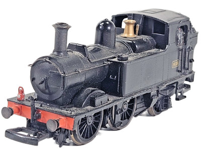 Hornby Class 14xx 0-6-0 BR 1438 schwarze Dampflokomotive Spur O Kufen ohne Verpackung.
