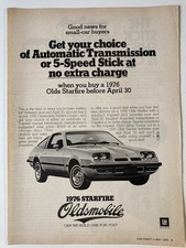1976 Oldsmobile Starfire Coupe Print Ad Get Your Choice
