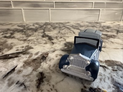 Dept 56 Heritage Village Old Style Open Front Blue Silver Ceramic