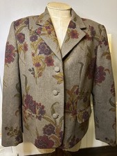 VTG Warranted to be a Pendleton Portland Floral Print Wool Lined Jacket Size 10