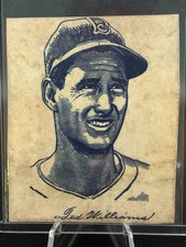 1951 Wheaties Ted Williams Portrait, Boston Red Sox, Hand-cut, Good!
