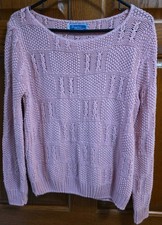 VTG Designers Originals Pink Knit Pullover Sweater Womens Made In USA