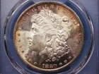 1880-S MORGAN SILVER DOLLAR__ROSE TONER__PCGS MS66 SAN FRANCISCO TONED COIN