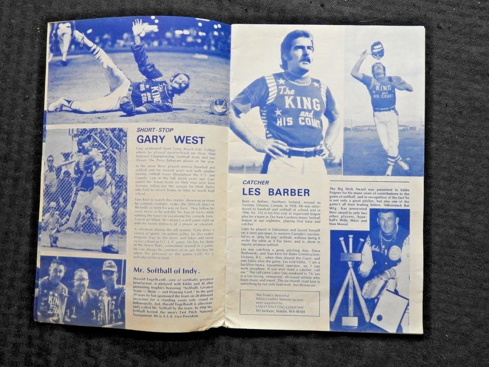 1970's EDDIE FEIGNER KING & HIS COURT SIGNED HAROLD KAUFMAN GARY WEST RAMONA CA - Image 4 of 4