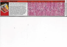 Transformers Original G1 1988 Autobot Cassette Grand Slam Tech Spec