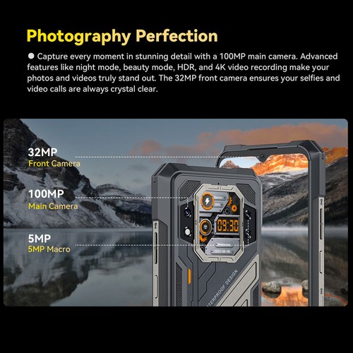 Smartphone 5G Cubot X doppio schermo Android 14 robusto NFC mobile impermeabile globale - Foto 9 di 14
