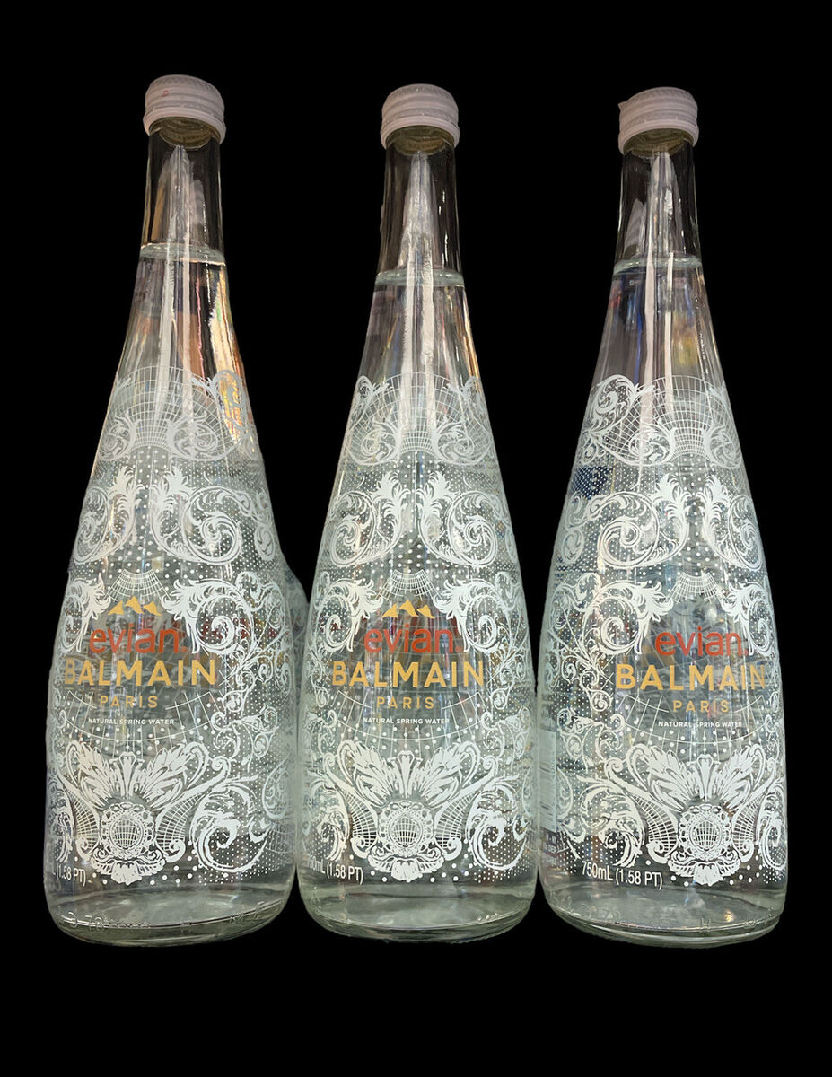 Evian x Balmain Paris Water Bottles 750ml | Brand New - 3 Evian x Balmain Paris Water Bottles 750ml | Brand New - 3
