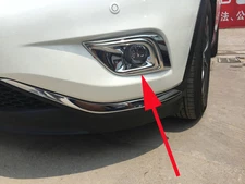 Front Fog Light Cover Trim for 2015-2018 Nissan Murano ABS Chrome Foglights