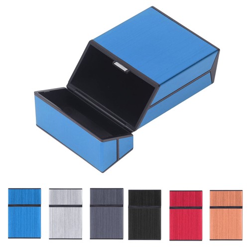 Magnetic Cigarette Case 20 Capacity Universal Flip Cover Aluminum Alloy Cigar YA - Zdjęcie 5 z 12