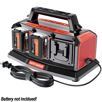 Battery Charger 6-Ports Simultaneous Rapid Charger for Milwaukee