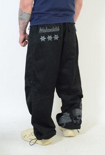 Maharishi Men's Black Cotton Skull Wing Snopants Pants Size XL Made in India - Picture 3 of 11
