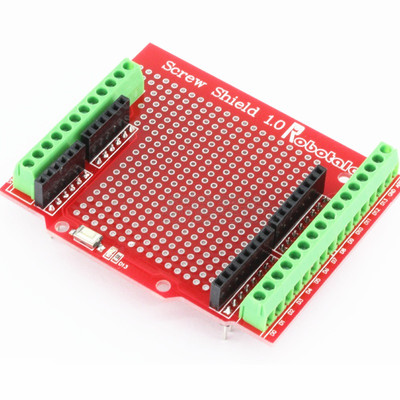 1 Stück ROT Proto Schraube Schild für Arduino Open Source Reset Button D13 LED 