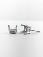 14K White Gold Stud Earring Finding Mounting ...
