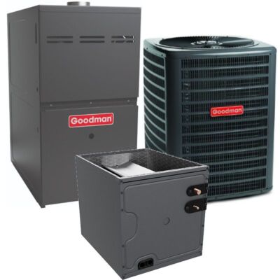 Goodman   SEER2 AC & Upflow  BTU  Gas Furnace Split System