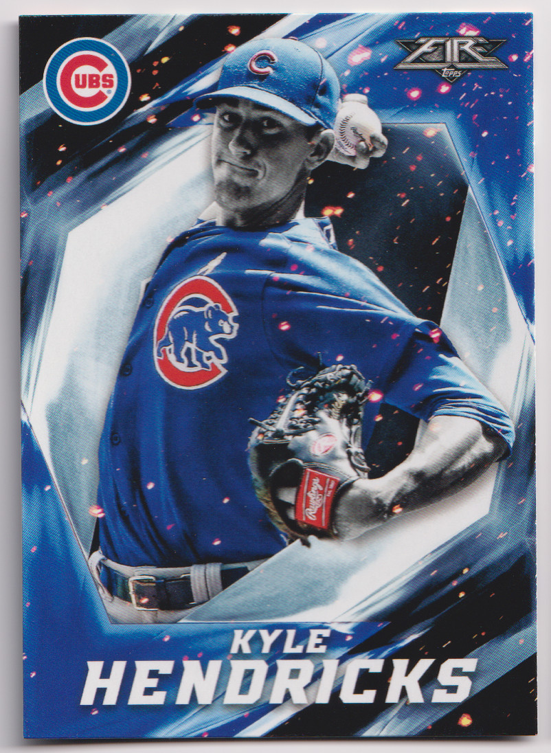 2017 Topps Fire #66 Kyle Hendricks Chicago Cubs