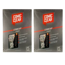 50 Clear Comic Book Backing Boards (Current) Archival Plastic Clear Comic Boards