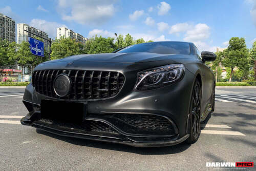 2014-2017 Mercedes Benz C217 S63/S65 AMG Coupe Carbon Fiber Front Canards - Picture 4 of 5