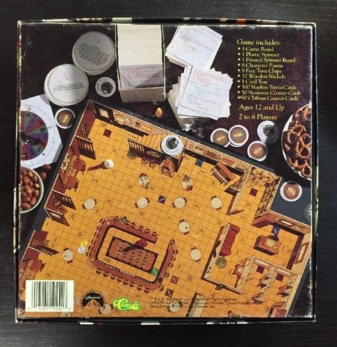 UNUSED Vintage CHEERS TV Show Bar Tavern Trivia Board Game Norm Sam Paramount - Picture 2 of 7