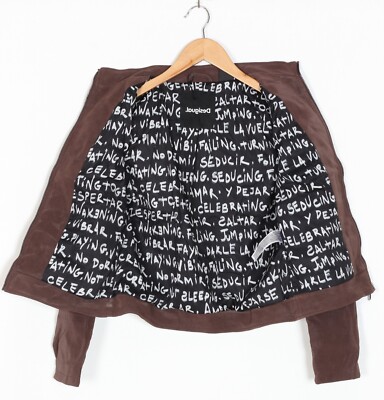DESIGUAL Faux Suede Leather Jacket Women Size M MJ4563 | eBay DESIGUAL Faux Suede Leather Jacket Women Size M MJ4563 | eBay