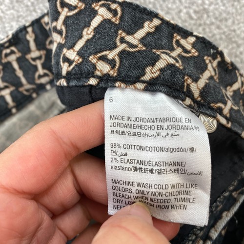 Charter Club Lexington Straight Jeans Women's Size 6 Tan/Black Mid Rise 5-Pocket - Picture 7 of 10
