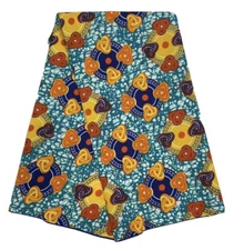 African Printed Cotton fabric 44" width sold by the yard