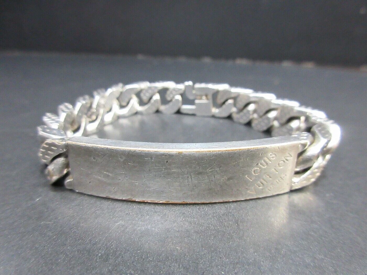 louis vuitton bangle silver