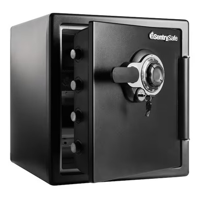 Fireproof Waterproof Safe Dial Lock Home Office Security Box 1.2 Cu Ft