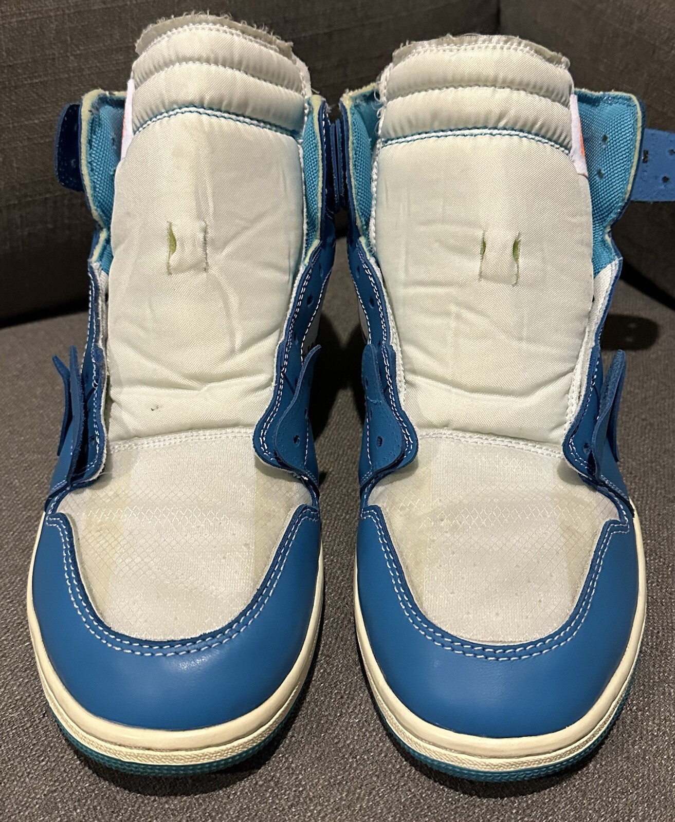 Off White x Nike Air Jordan 1 Retro High UNC Uomo Taglia 12