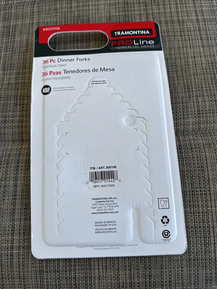 Tenedores de cena Tramontina Pro Line 36 grado comercial acero inoxidable Foto 2 de 2