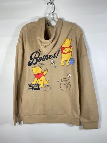 Disney Winnie The Pooh Graphic Hoodie Front & Back Design Womens Large - Picture 5 of 8
