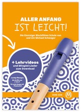 Flötenschule + Playback-Downloads Blockflöte Notenheft Anfänger Kinder Schüler