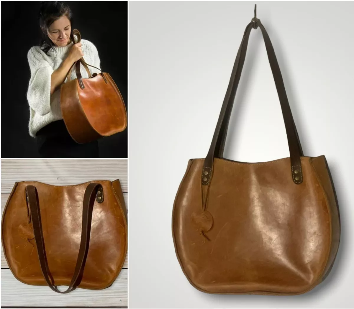 Full Grain Leather Purses for Women, Handbags