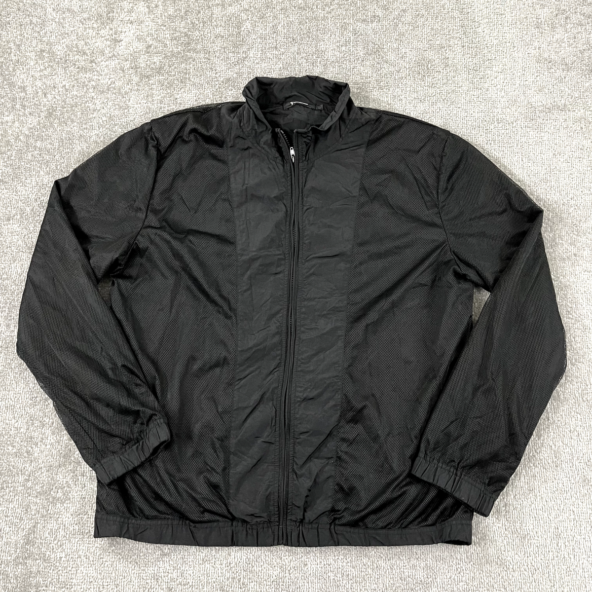 ALEXANDER WANG Jacket Mens Large Black Mesh Full Zip Nylon ALEXANDER WANG Jacket Mens Large Black Mesh Full Zip Nylon