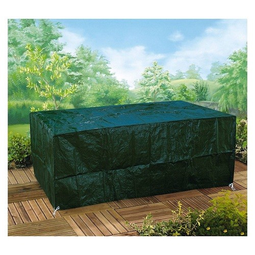 Outdoor Square Table Cover Durable, Waterproof & Washable Green