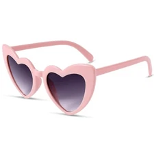 DIVINA VITAE Heart Shaped Sunglasses For Women Vintage Love Retro Sun Glasses...