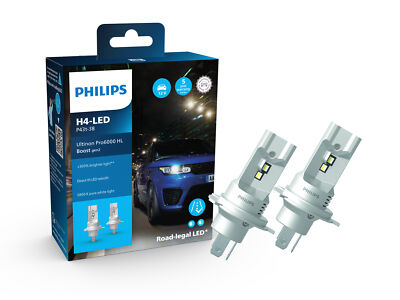 Philips Boost +300% GEN2 H4 LED Abblendlicht für Mercedes R107 SL Cabrio C107 SL