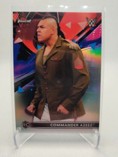 2021 Topps Finest WWE Refractor #50 Commander Azeez Rookie RC wrestling card