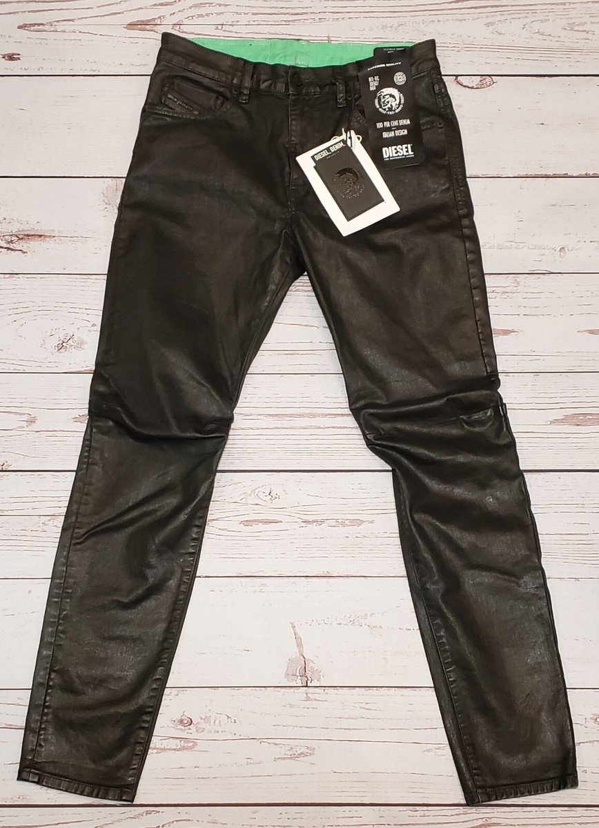 DIESEL Jeans D-STRUKT 009DU Slim Fit, Black, Men 30X32, WAS