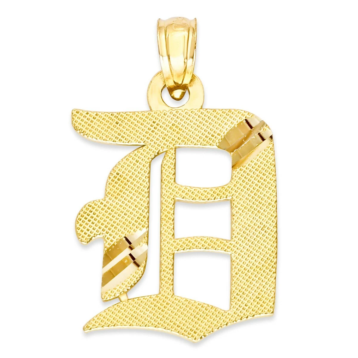 Gold old english initial best sale necklace