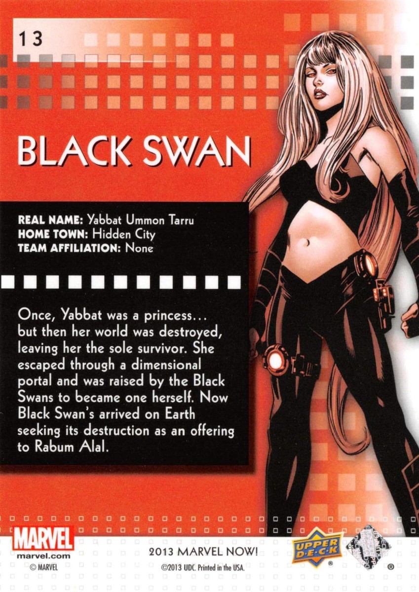 BLACK SWAN / 2013 Marvel Now! (Upper Deck 2014) BASE Trading Card