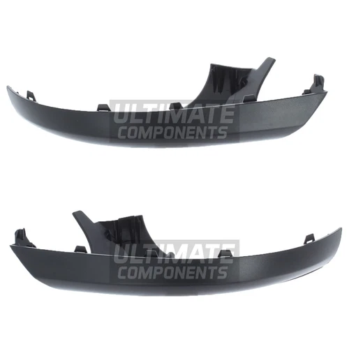 Volkswagen Amarok Pickup 2010-2021 Lower Wing Door Mirror Trim 1 Pair Black