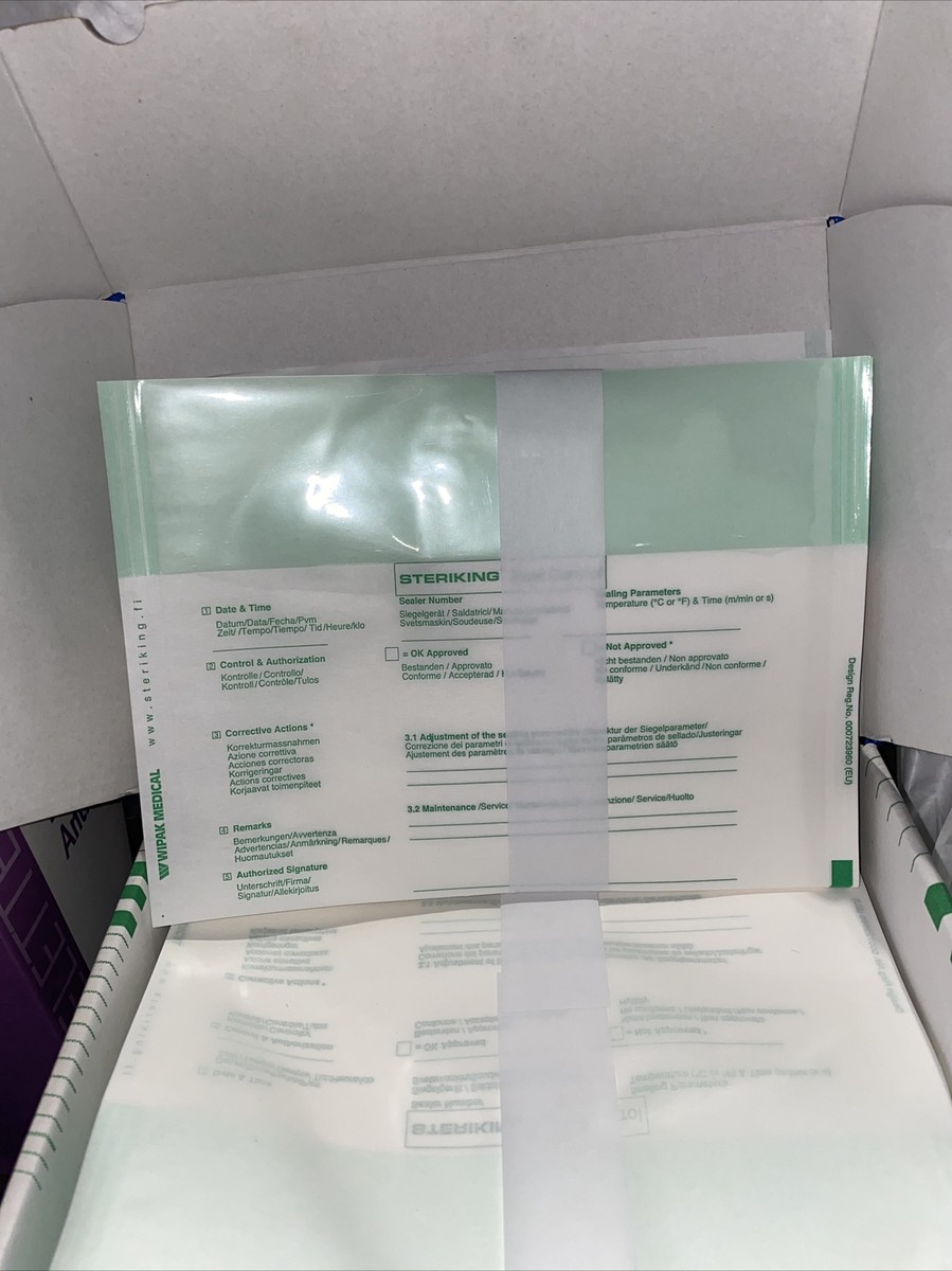 NEW BOX OF 250 WIPAK Steriking seal control | eBay